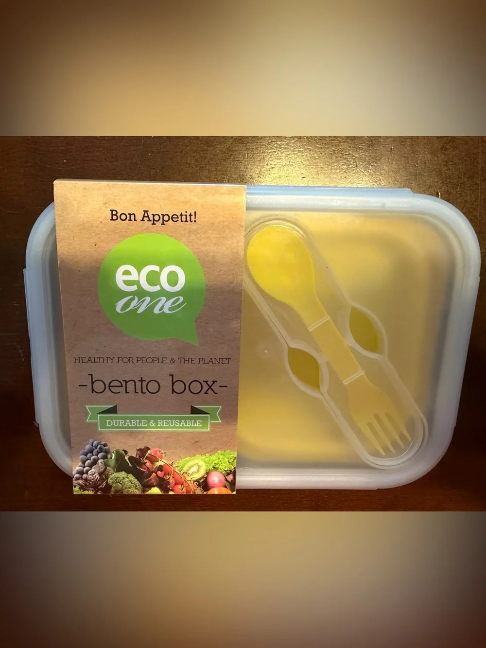 *Lot of 3* Bento Box Lunch Container - Yellow, Green, Pink